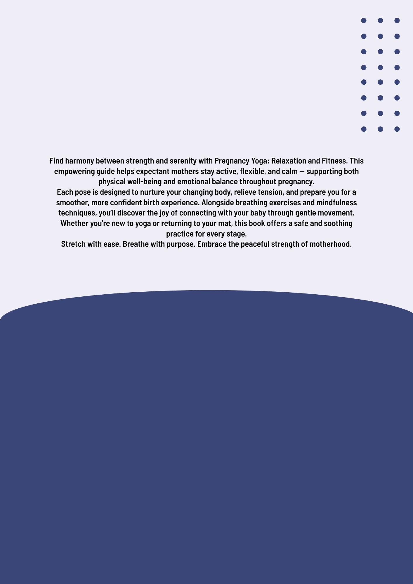 Pregnancy Yoga: Relaxation and Fitness