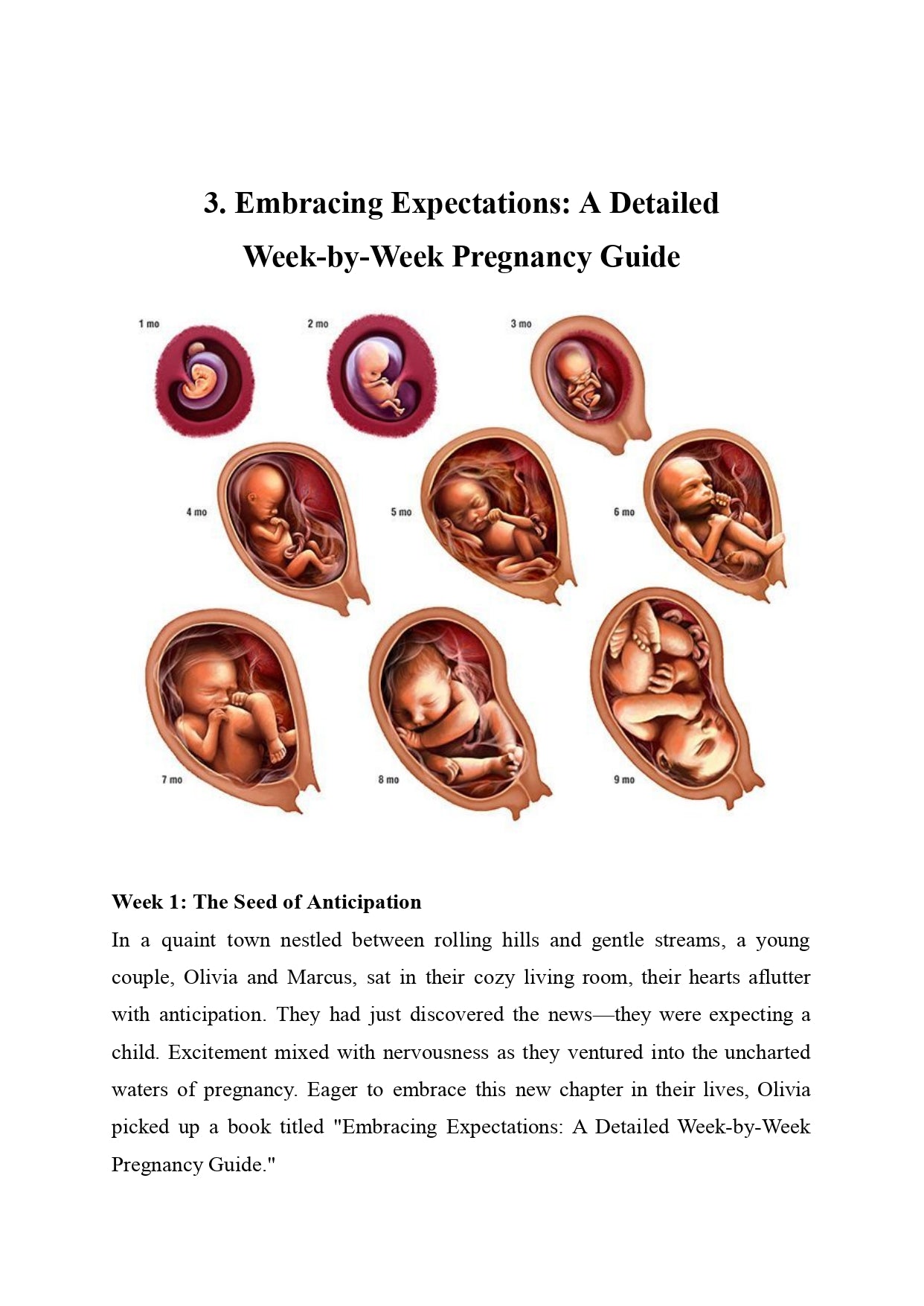 Expecting Miracles: Your Week-by-Week Pregnancy Guide