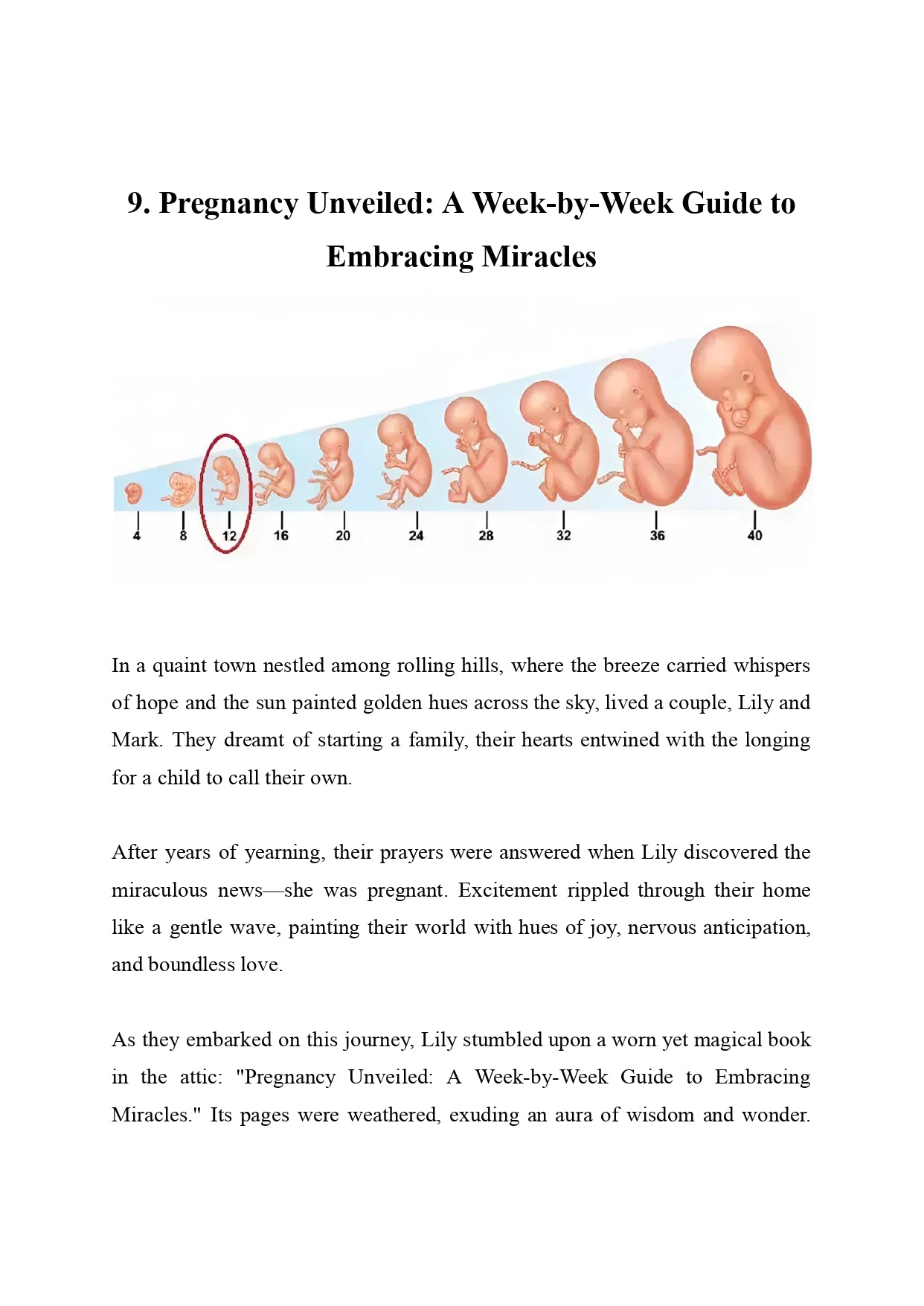 Expecting Miracles: Your Week-by-Week Pregnancy Guide