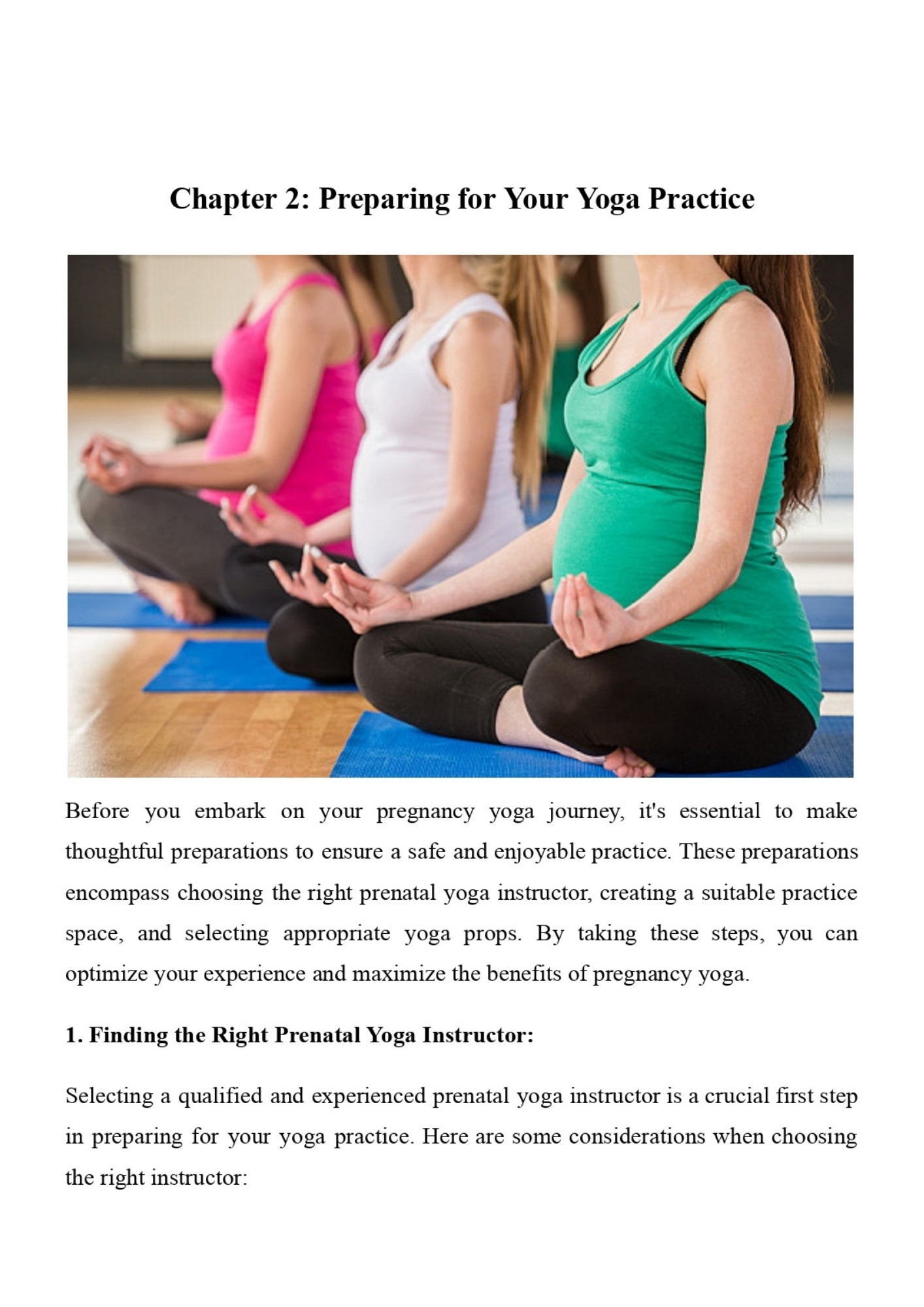 Pregnancy Yoga: Relaxation and Fitness