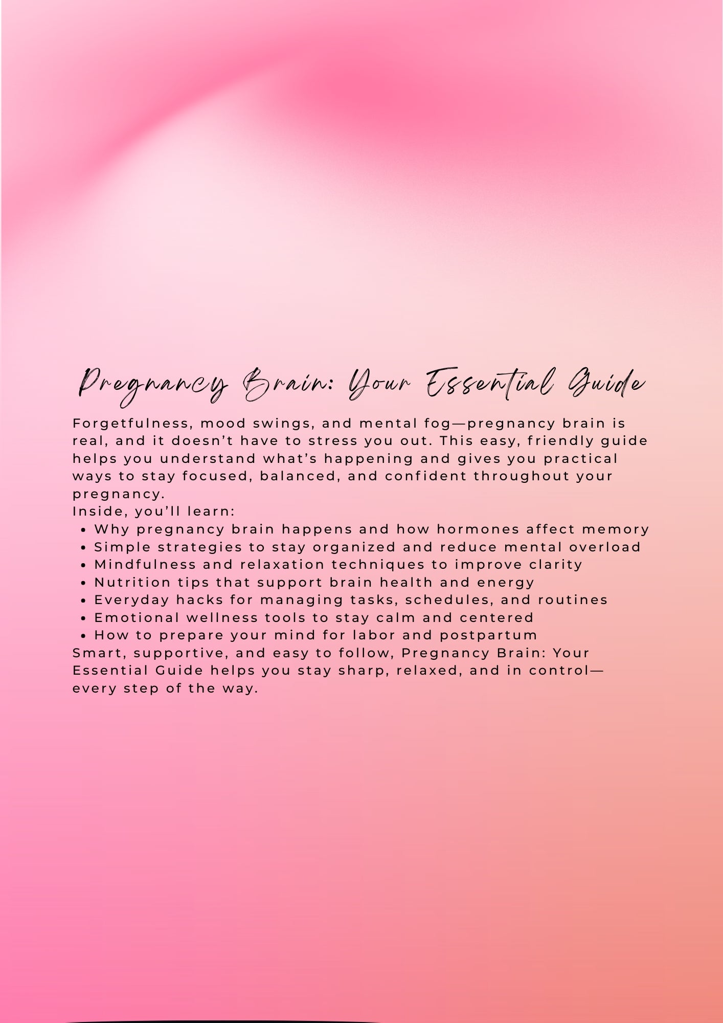 Pregnancy Brain: Your Essential Guide