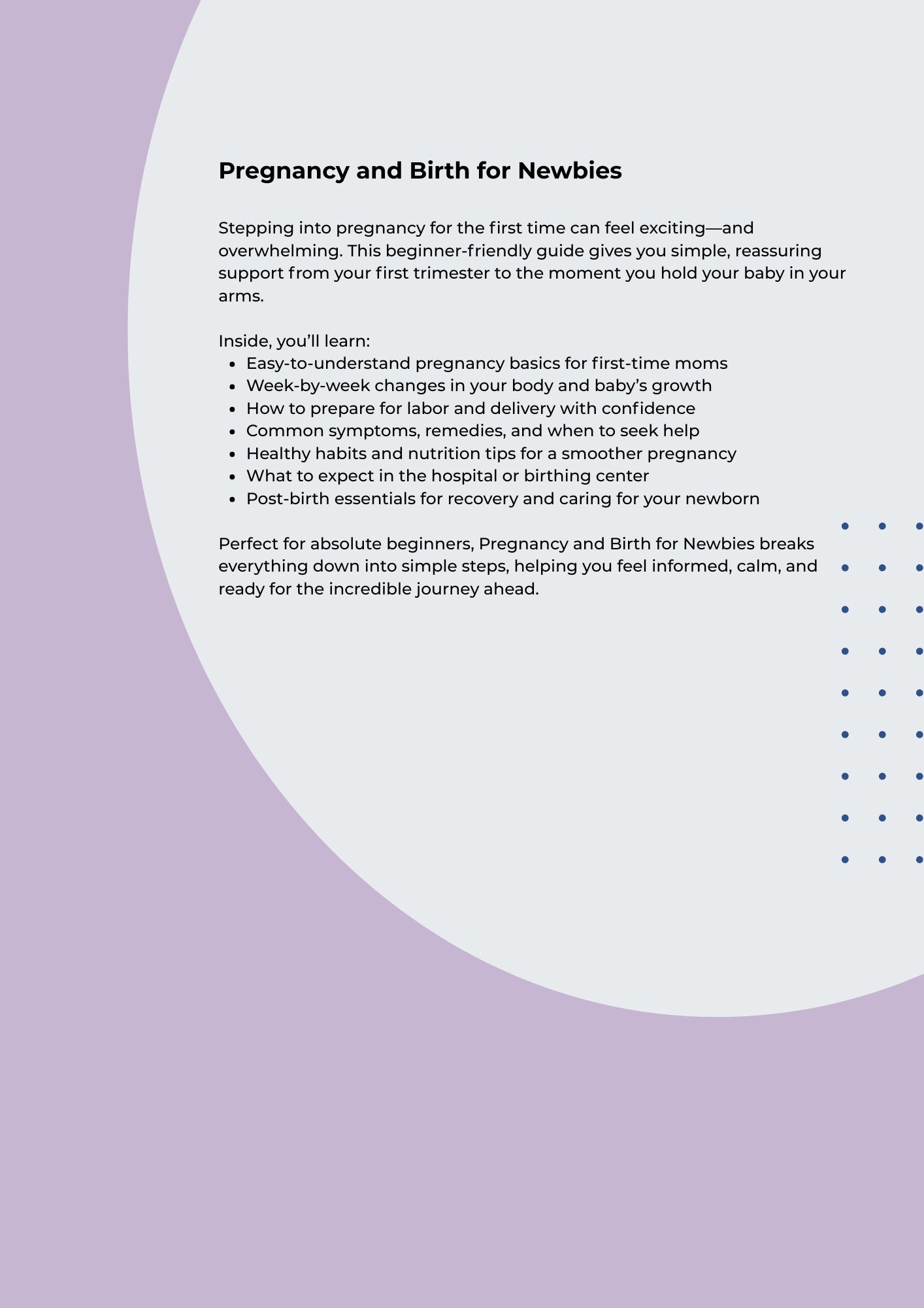 Pregnancy and Birth for Newbies